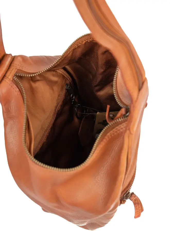 Leren vouw rugzak  Hannie CL36137 Cognac