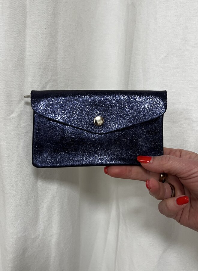 Pretty Purse Metallic Blauw