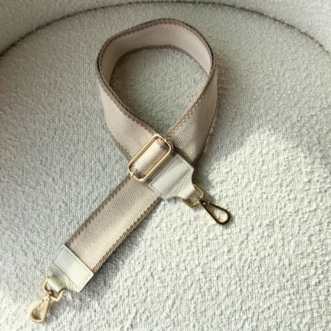 Side Bag Strap Ecru/Goud