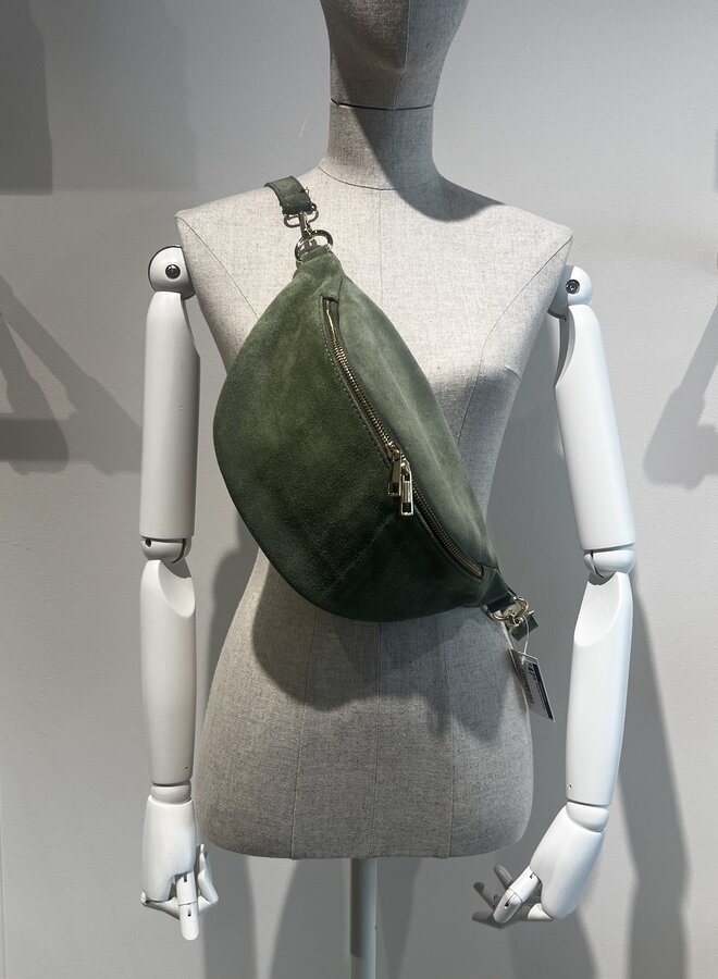 Bodybag Suede Groen