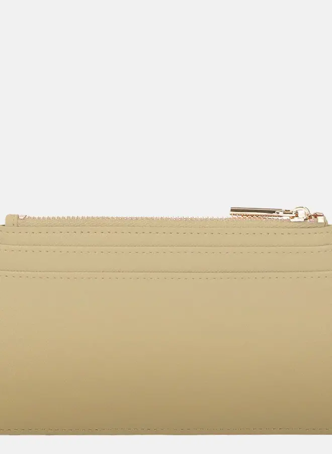 Card Holder met rits Goud