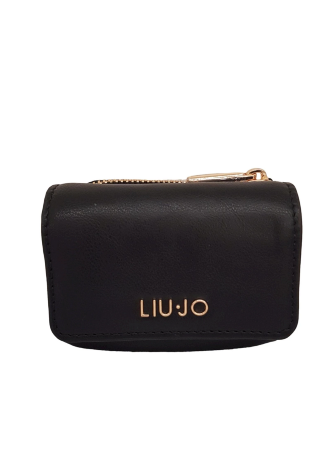 Caliwen Card holder met flap Zwart