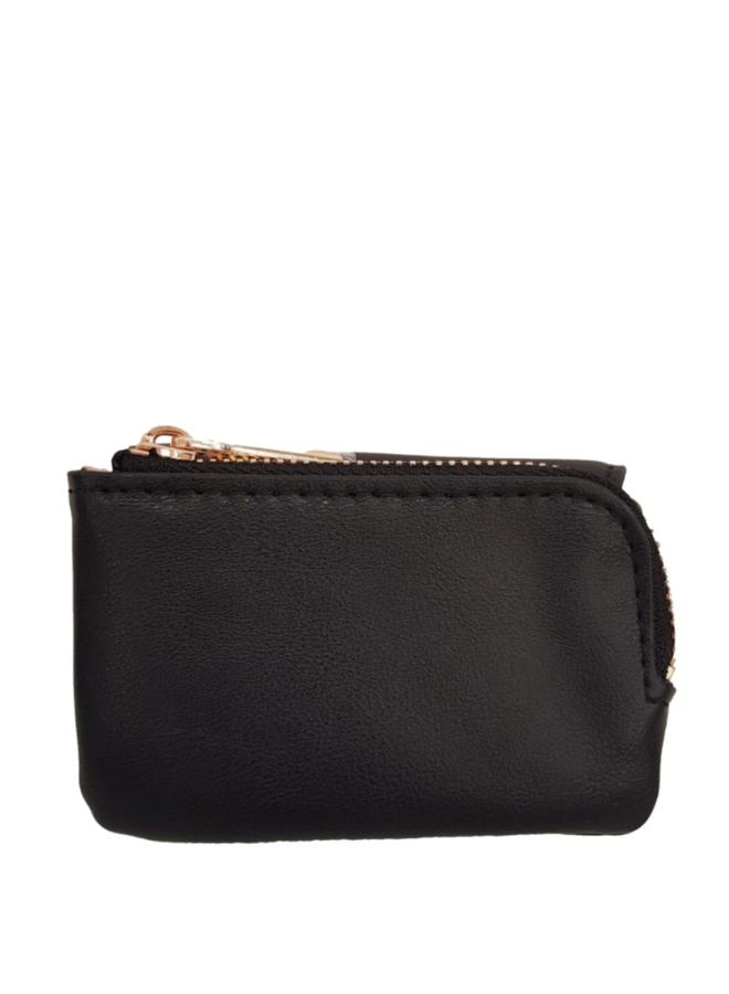 Caliwen Card holder met flap Zwart