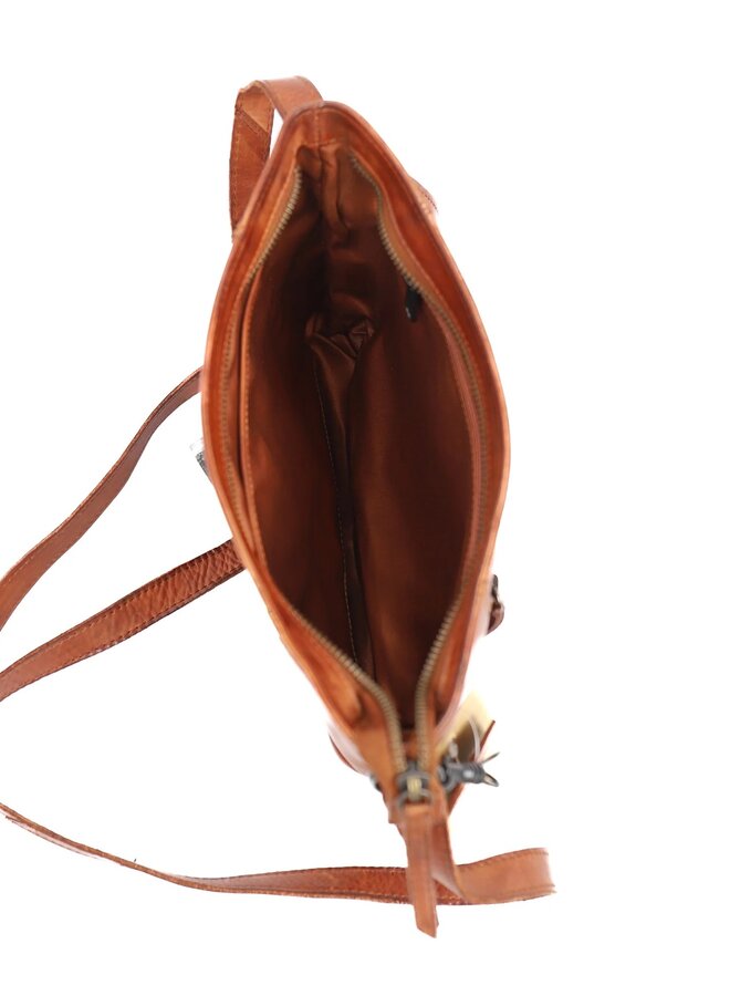 Kleine schoudertas CL44507 Zoë Cognac