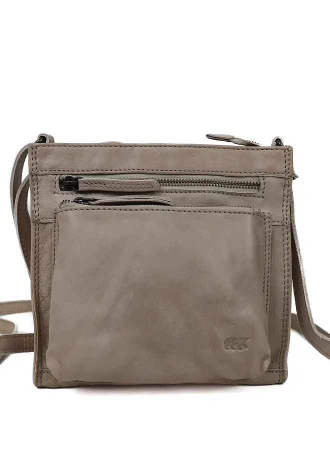 Schoudertasje Davita CL42427 Silver Mink