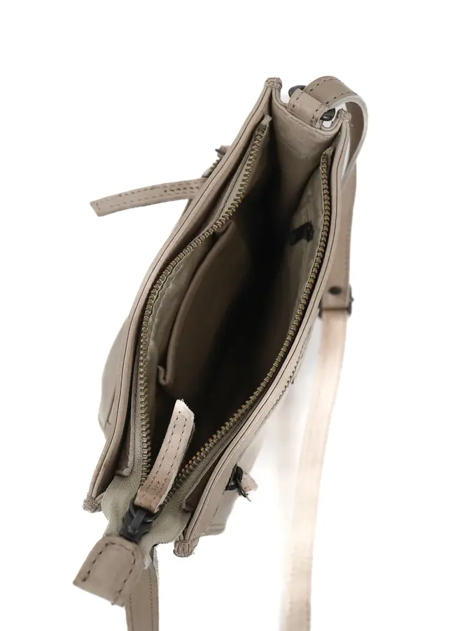 Schoudertasje Davita CL42427 Silver Mink