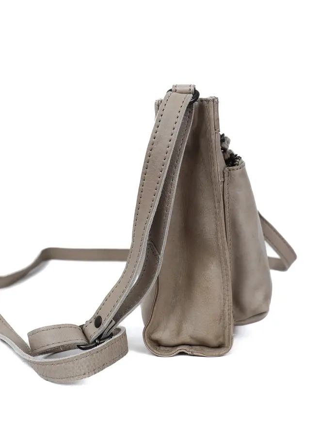 Schoudertasje Davita CL42427 Silver Mink