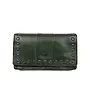 Overslag portemonnee 'Emma' CL21561 Studs Groen