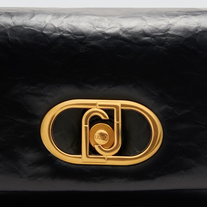 La Puffy crossbody M Zwart