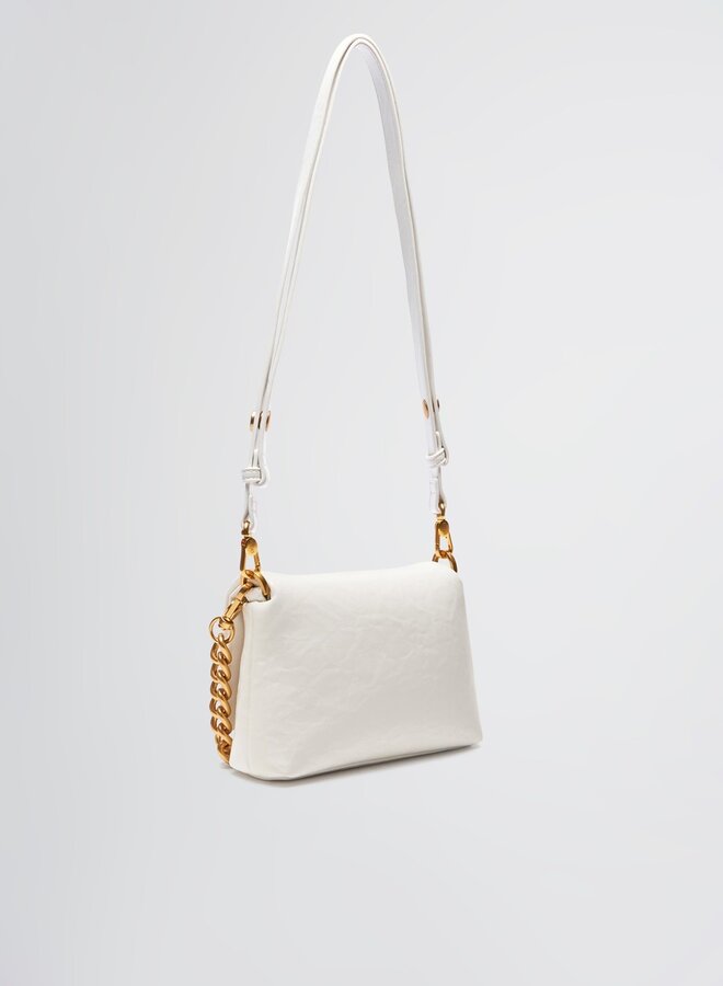 La Puffy crossbody S off white