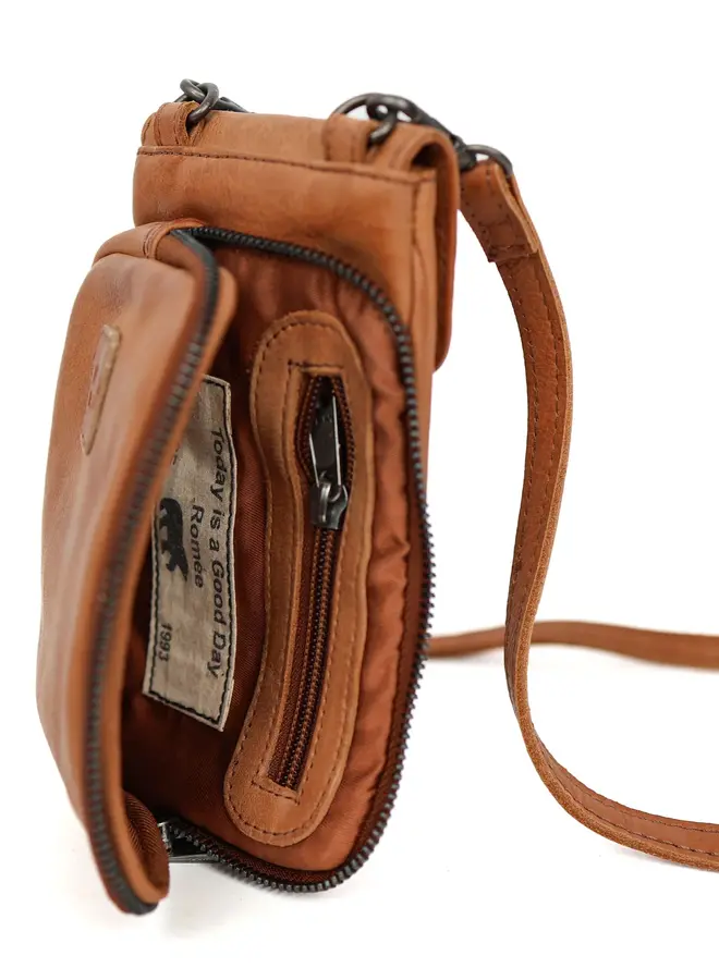 Telefoontasje Romee  Cognac