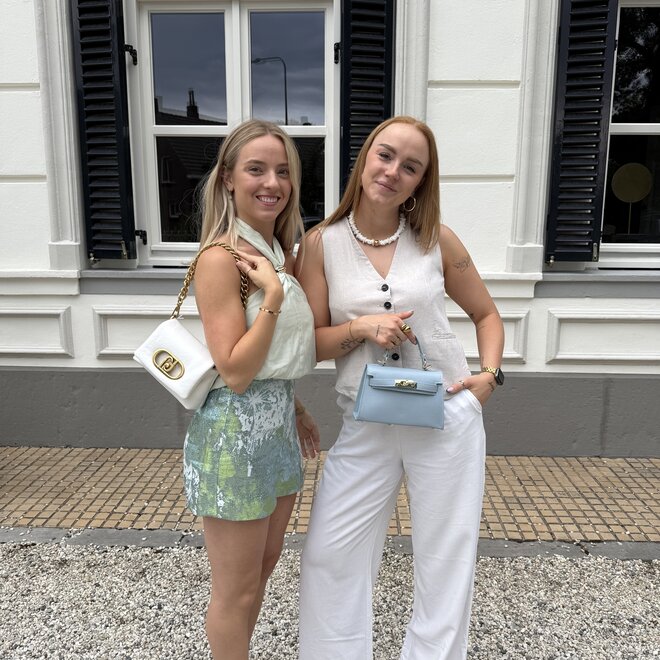 La Puffy crossbody S off white