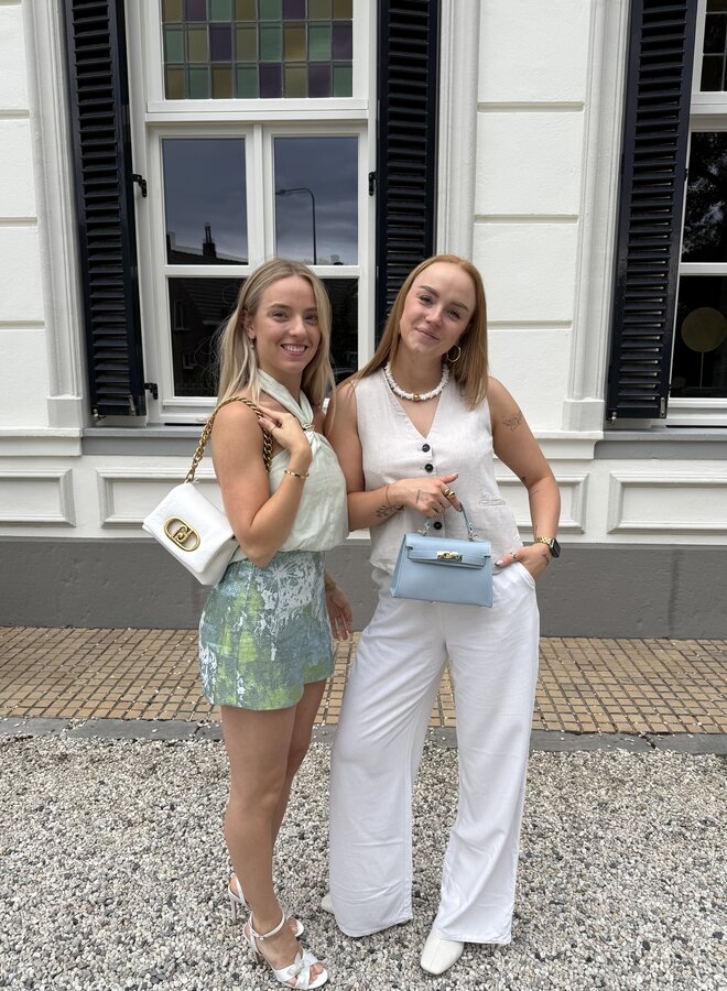 La Puffy crossbody S off white