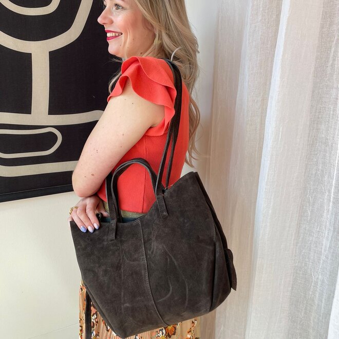 Polena Suede Donkerbruin