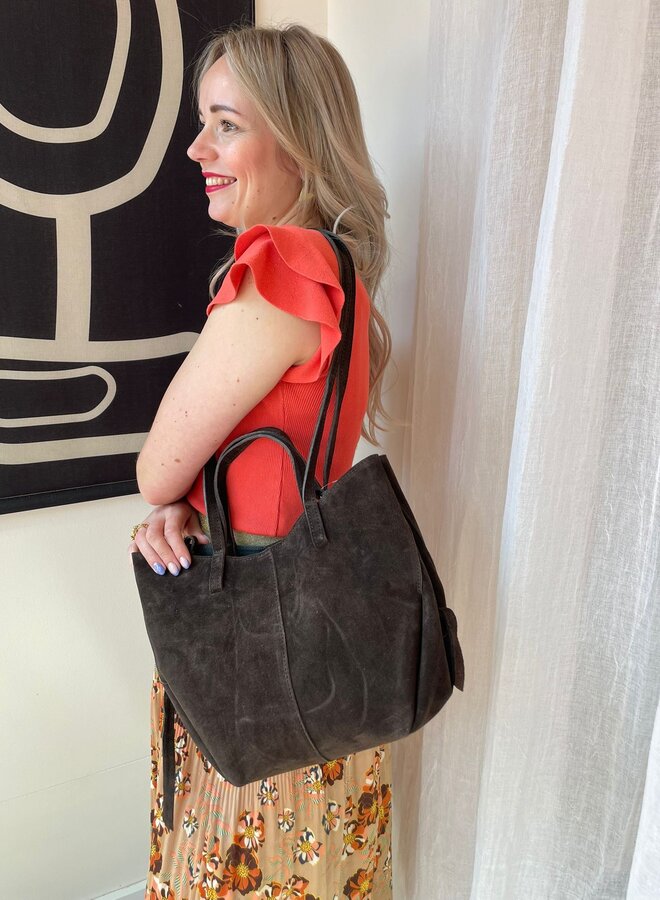 Polena Suede Donkerbruin