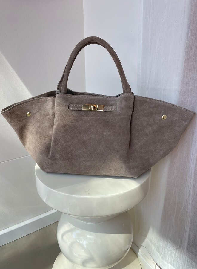 Leonie Groot Suede Taupe