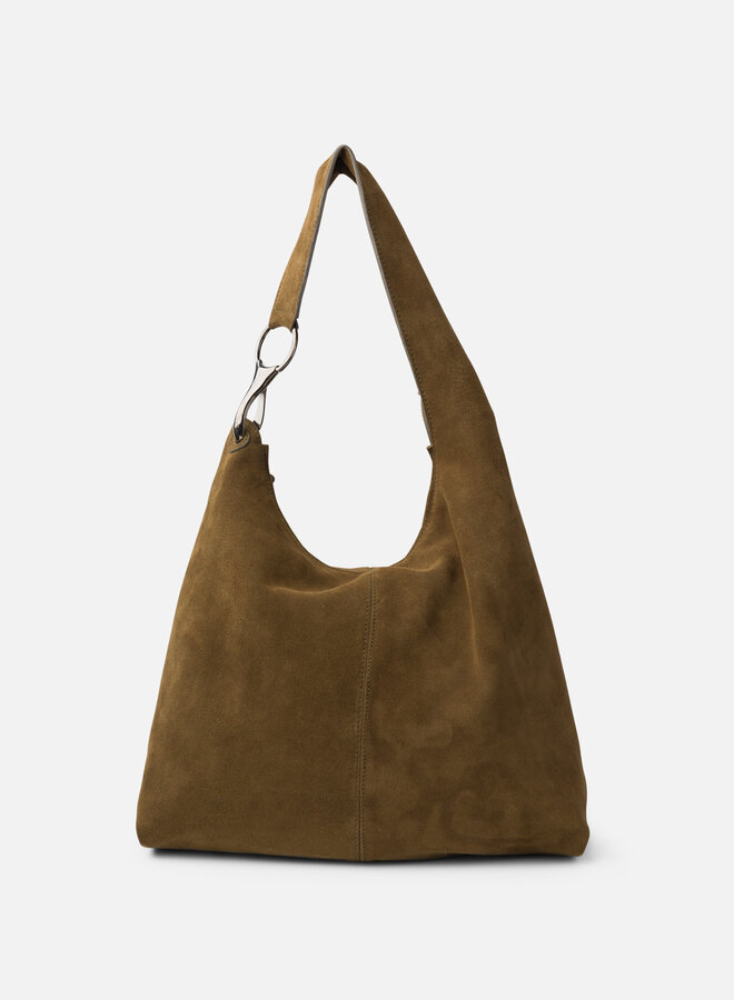 Jackpot Schoudertas Suede Khaki
