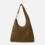 Jackpot Schoudertas Suede Khaki