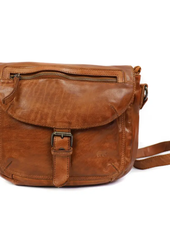 Schoudertas Mattea CL 32609 cognac