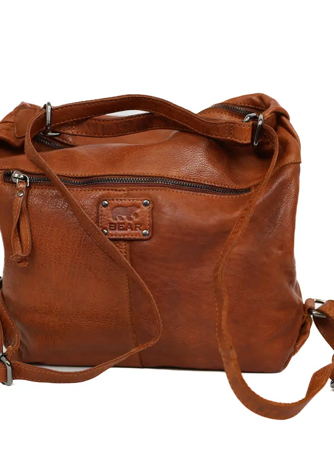 Rugzak/Schoudertas Veerle MJ1912 Cognac