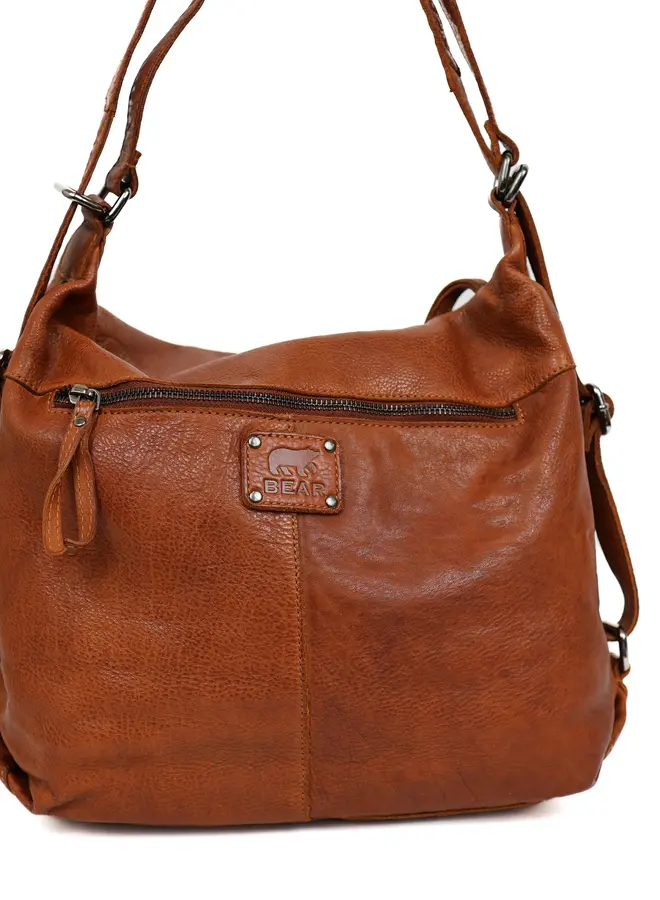 Rugzak/Schoudertas Veerle MJ1912 Cognac