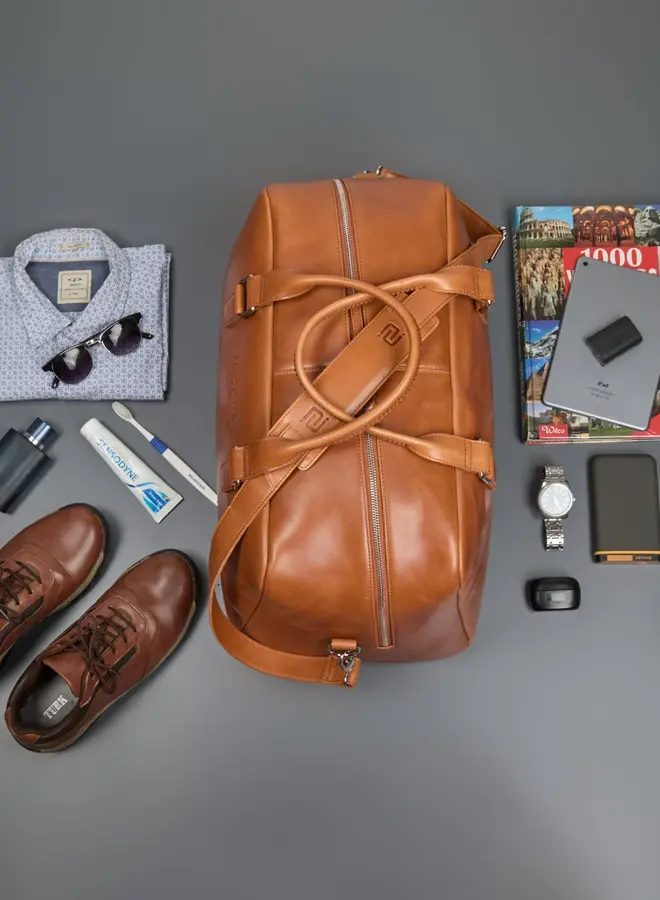 Valen Weekender Cognac