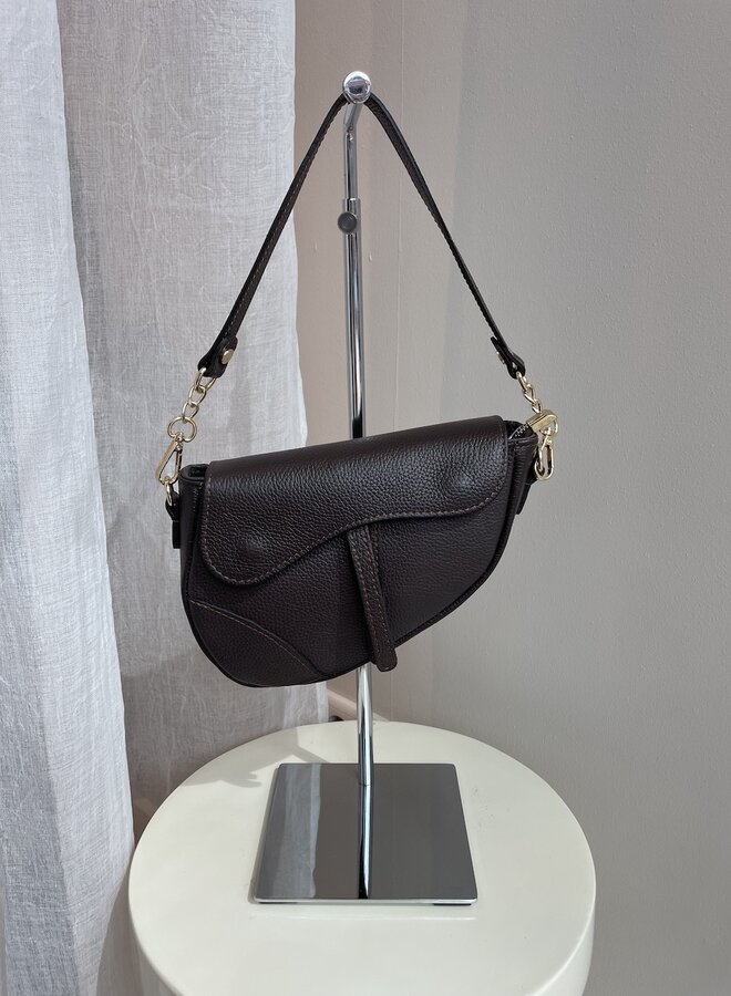 Gigi Zadeltasje Donkerbruin