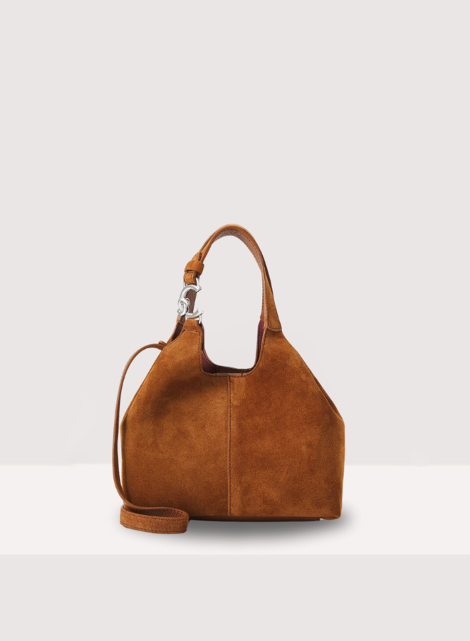 C-Easy Handtas Suede Cognac
