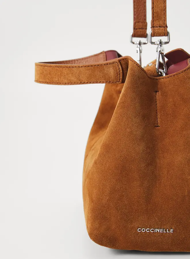 C-Easy Handtas Suede Cognac