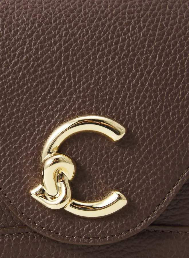 C-Me Schoudertas Donkerbruin