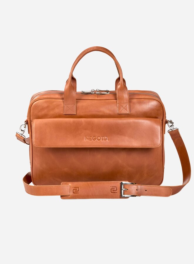 Orden Briefcase Cognac