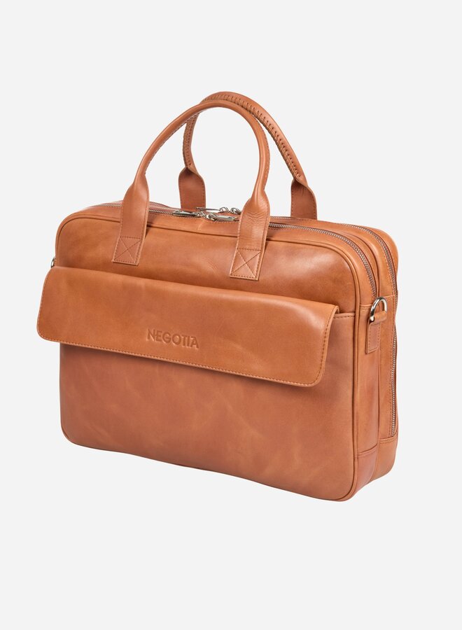 Orden Briefcase Cognac