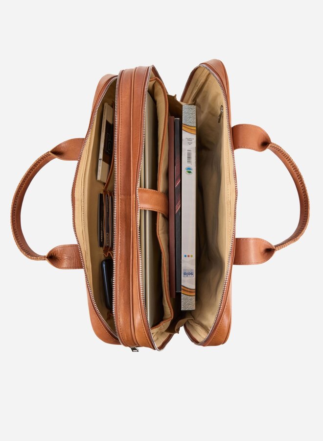 Orden Briefcase Cognac
