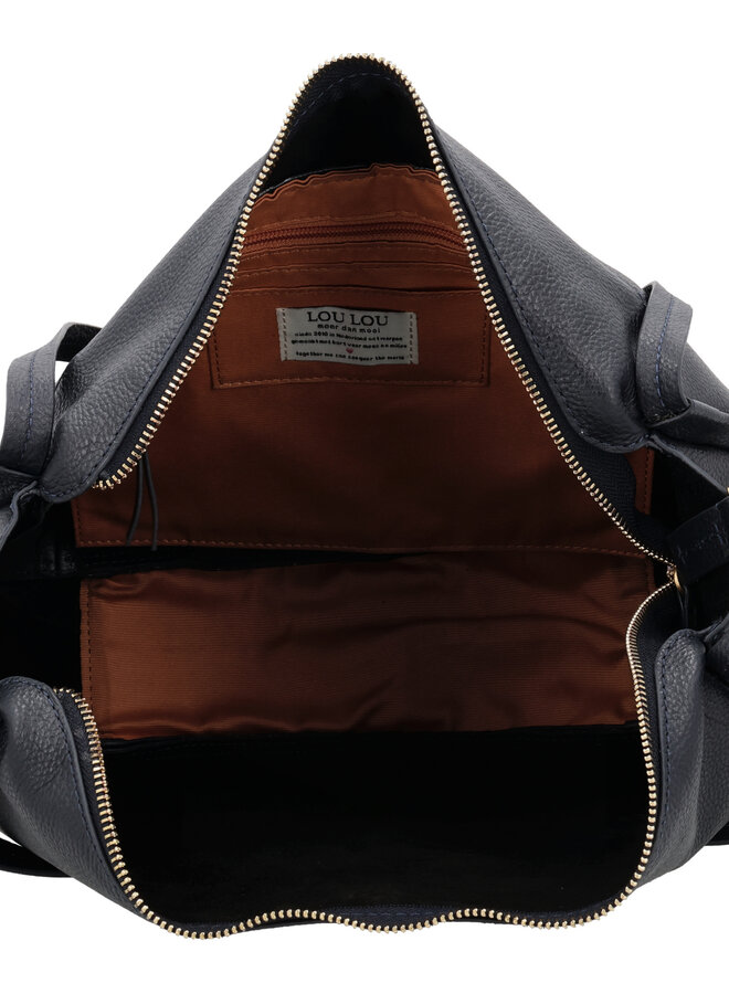 Lou Schoudertas L Donkerblauw