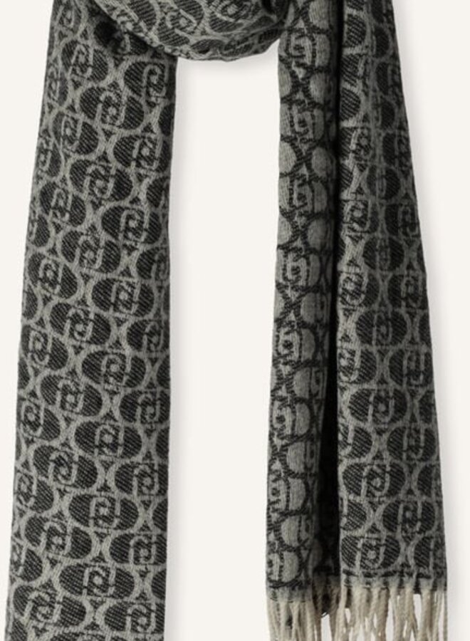 Monogram Sjaal Zwart