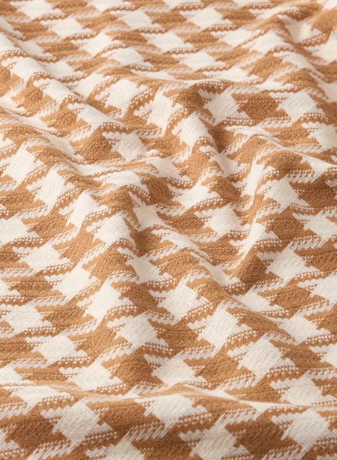 Sjaal Pied de Poule Camel