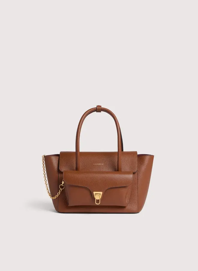 Double Beat Schoudertas Cognac