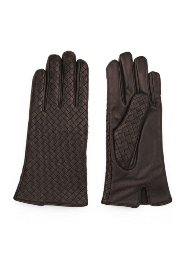 Handschoenen Braided Dark Brown S/M
