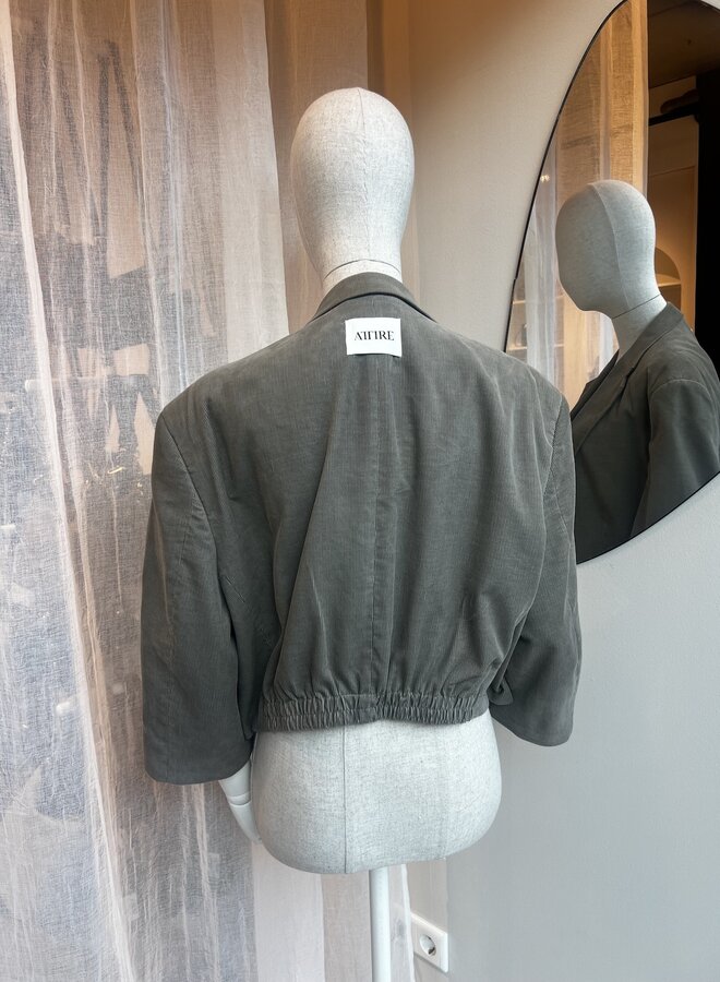 Cropped Blazer Rib Dior/Groen