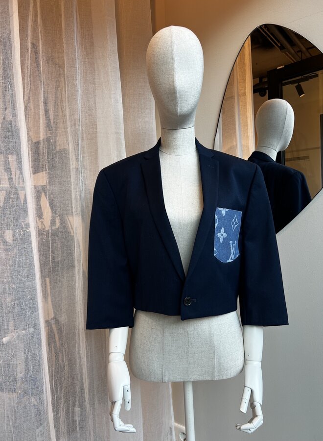 Cropped Blazer LV/Donkerblauw