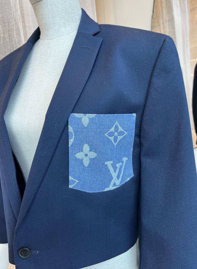Cropped Blazer LV/Donkerblauw