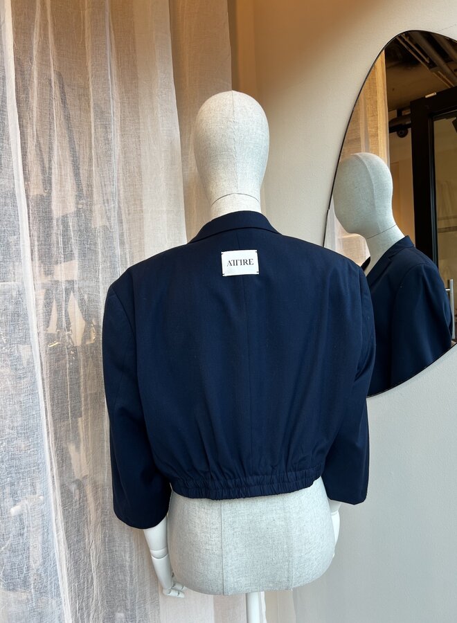 Cropped Blazer LV/Donkerblauw