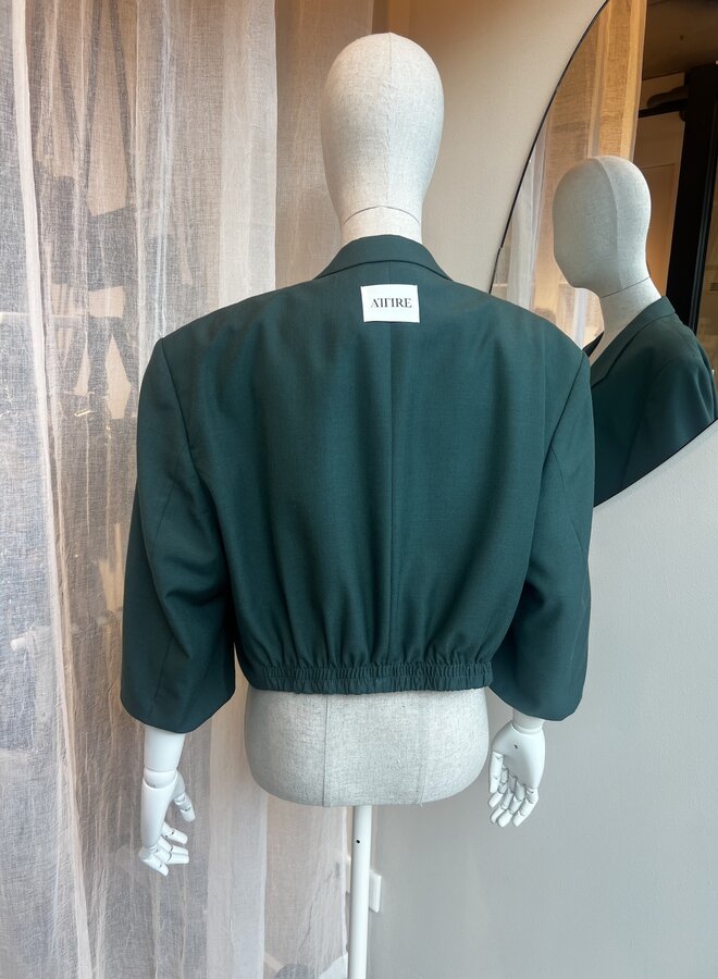 Cropped Blazer Gucci/Groen
