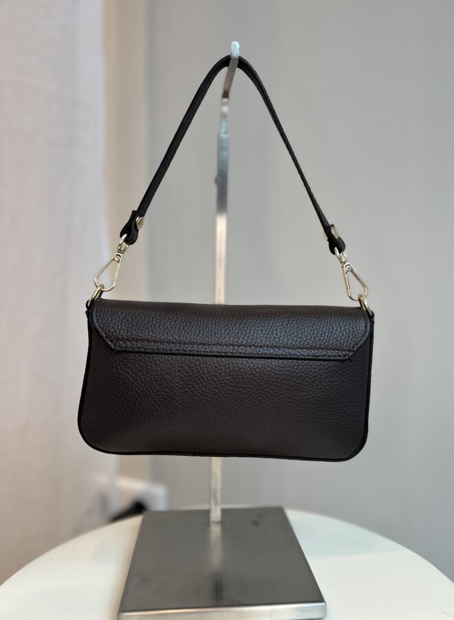 Brandy Clutch / Schoudertasje Donkerbruin