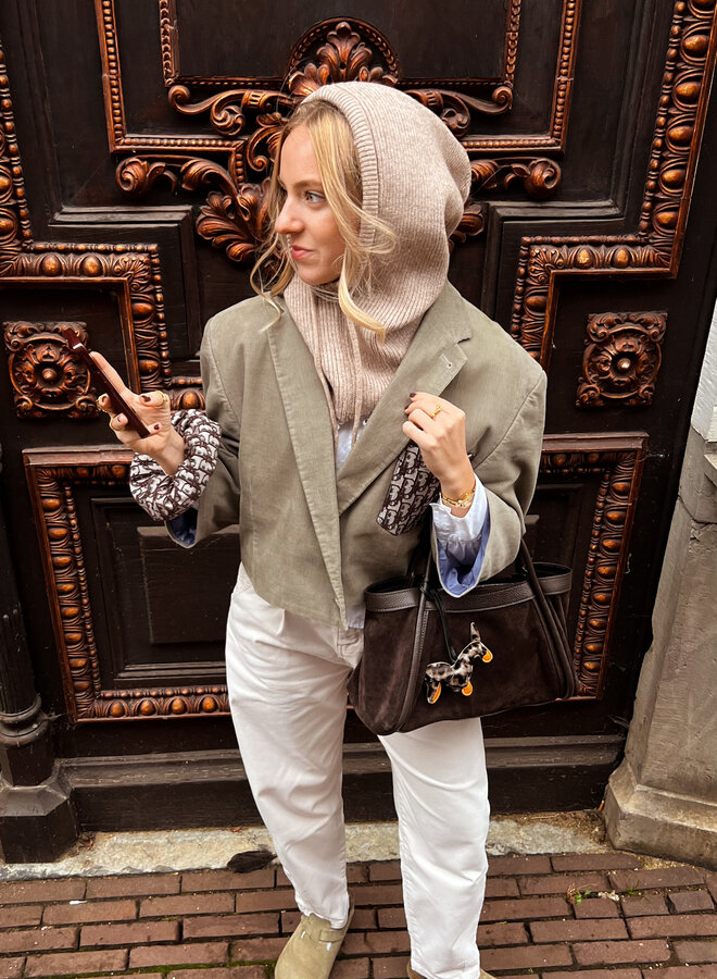 Cropped Blazer Rib Dior/Groen