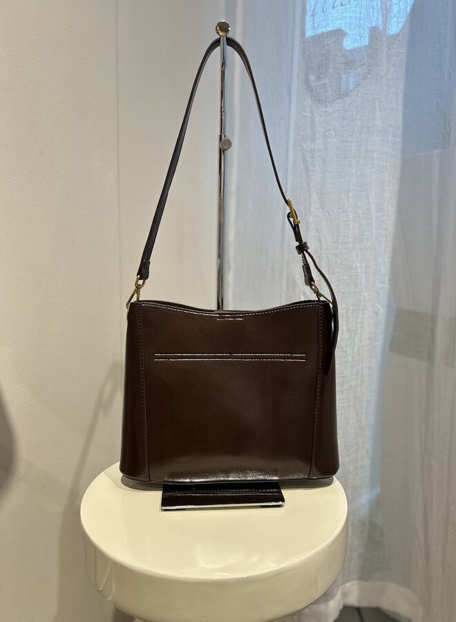 River Schoudertas Donkerbruin