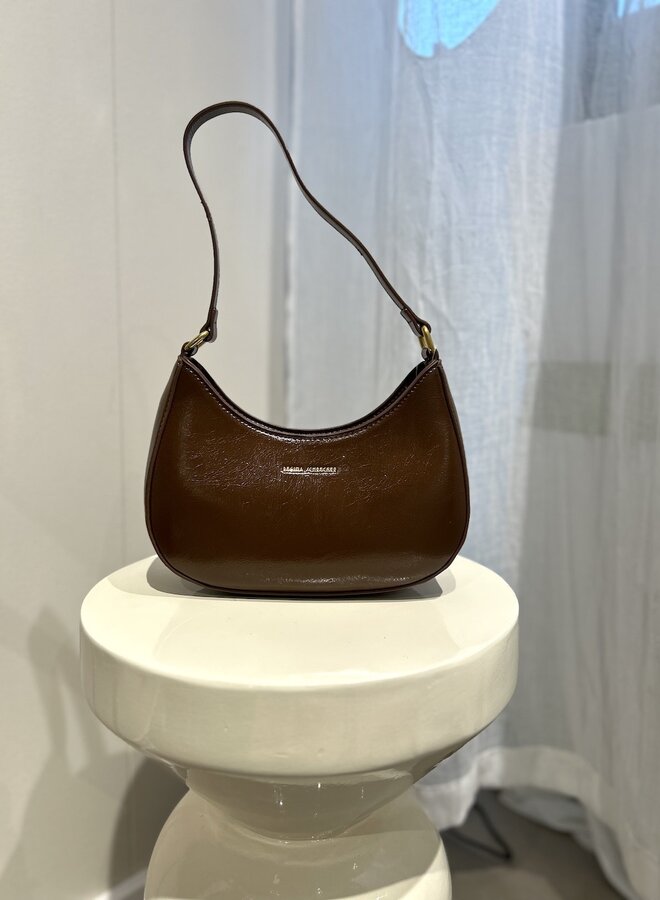 Romi Schoudertasje Donker Taupe