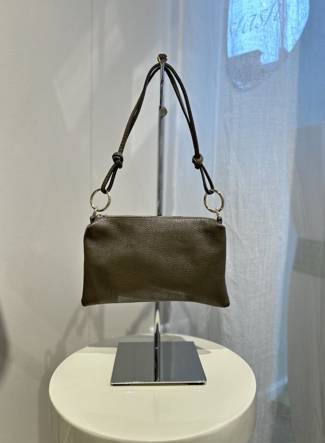 Pien Schoudertasje Taupe