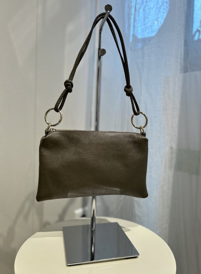 Pien Schoudertasje Taupe