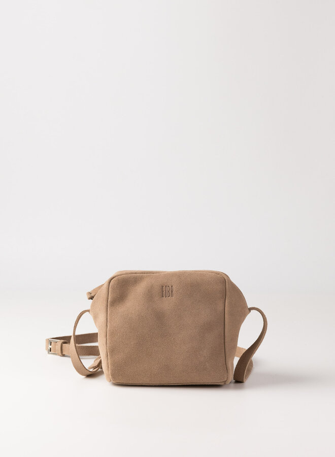 Ely Crossbody Suede Taupe